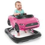 Bright starts trotteur bébé 3 en 1 ford mustang rose