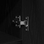 Meuble TV vidaXL Noir Chêne 150x30x50 cm Bois d'ingénierie