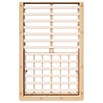 vidaXL Cadre de lit avec stockage Marron 120 x 200 cm bois