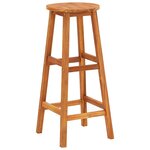 vidaXL Tabourets de bar lot de 6 bois d'acacia solide