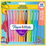 Paper Mate Flair 12 feutres parfumés  Assortiment de couleurs et senteurs  Pointe moyenne (0 7 mm)