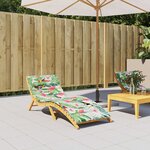 vidaXL Coussin de chaise longue multicolore 180x60x4 cm tissu oxford