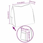 vidaXL Coussin de Dos Marron 45 x 20 x 35 cm tissu