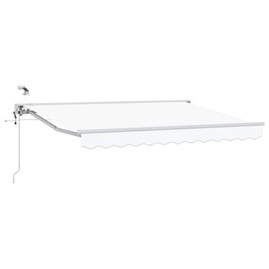 vidaXL Auvent rétractable électrique Blanc 3 x 2 5 m