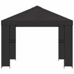 vidaXL Pavillon 3 x 3 m Anthracite Polyester et Acier 190 gsm