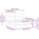 vidaXL Lit de Rangement Cappuccino 200 x 200 cm Cuir synthétique