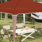 vidaXL Tente de fête pop-up 288 x 288 x 245 cm Terre cuite