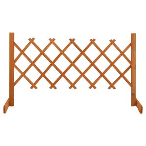 vidaXL Clôture en treillis de jardin Orange 120x60 cm Bois de sapin