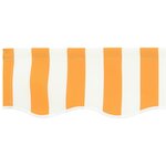 vidaXL Toile de rechange pour store banne Jaune et blanc 250 x 200 cm