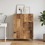 vidaXL Buffet Bois ancien 66 x 34 5 x 91 5 cm Bois d'ingénierie