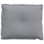 vidaXL Coussin de Dos Gris clair 60 x 19 x 50 cm tissu