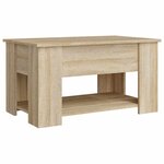 vidaXL Table basse chêne sonoma 79x49x41 cm bois d'ingénierie