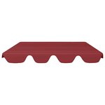 vidaXL Toit de rechange balançoire bordeaux 150/130x105/70 cm