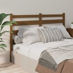 vidaXL Tête de lit Marron miel 146x4x100 cm Bois massif de pin