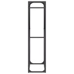 vidaXL Portant de bois chauffage noir 60x25x100 cm