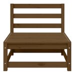 vidaXL Canapés centraux de jardin 3 Pièces marron miel bois de pin massif