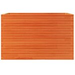 vidaXL Jardinière cire marron 110x60x68 5 cm bois de pin massif