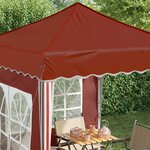 vidaXL Tente de fête pop-up 195 x 195 x 245 cm Terre cuite