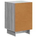 vidaXL Cabinet de chevet avec tiroir Sonoma gris 43 x 41 x 66 5 cm