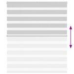 vidaXL Store zèbre gris clair largeur du tissu 115 9 cm polyester