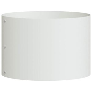 vidaXL Cache-pot de jardin Blanc 30 x 30 x 20 cm Acier