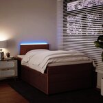 vidaXL Sommier à lattes de lit avec matelas Rose 120x200 cm Velours