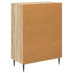 vidaXL Armoire à tiroirs Chêne Sonoma 66 x 34 5 x 89 5 cm