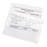Pochette porte-documents adhésive transparente raja super 120x85 mm (lot de 1000)