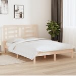 vidaXL Cadre de lit sans matelas 160x200 cm bois massif de pin