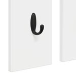 vidaXL Porte-manteau mural Blanc 84 x 10 x 80 cm Bois d'ingénierie