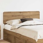 vidaXL Tête de lit Chêne artisanal 140 cm Bois d'ingénierie