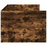 vidaXL Lit de jour avec tiroirs sans matelas chêne fumé 90x190 cm