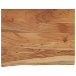 vidaXL Étagère murale rectangulaire massif acacia bordure assortie