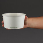 Bol à soupe ou glace compostable 340 ml - vegware - lot de 500 - carton