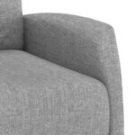 vidaXL Fauteuil Gris clair Tissu