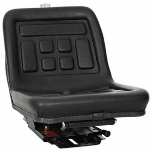 vidaXL Siège de tracteur avec suspension Noir 39 5 x 52 x 43 cm