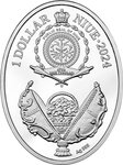 Pièce de monnaie en Argent 1 Dollar g 16.81 Millésime 2024 Faberge Eggs APPLE BLOSSOM EGG