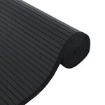vidaXL Tapis rectangulaire noir 100x300 cm bambou