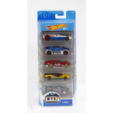 Hot wheels coffret de 5 voitures (modele aléatoire)