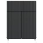 vidaXL Buffet Noir 66 x 34 5 x 92 cm Bois d'ingénierie