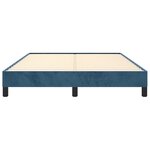 vidaXL Cadre de lit Bleu foncé 140x200 cm Velours