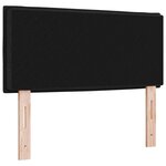 vidaXL Tête de lit LED avec des lumières à LED Noir 90 cm tissu