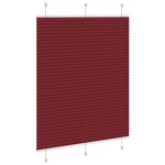 vidaXL Store plissé rouge bordeaux 110x100 cm largeur du tissu 109 4cm