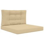 vidaXL Coussin de canapé d'extérieur Polyester Beige 80 x 80 cm