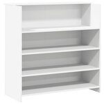 vidaXL Bureau de réception blanc 200x50x103 5 cm bois d'ingénierie