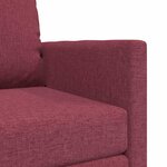 vidaXL Canapé-lit avec coussin Rouge bordeaux 74 x 77 x 81 cm tissu