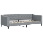 vidaXL Lit de repos gris clair 80x200 cm tissu
