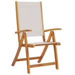 vidaXL Ensemble à manger de jardin 7Pièces bois d'acacia solide textilène