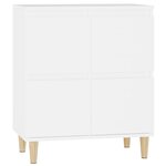 vidaXL Buffet Blanc 60x35x70 cm Bois d'ingénierie
