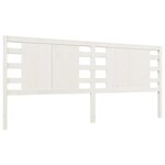 vidaXL Tête de lit Blanc 186x4x100 cm Bois massif de pin